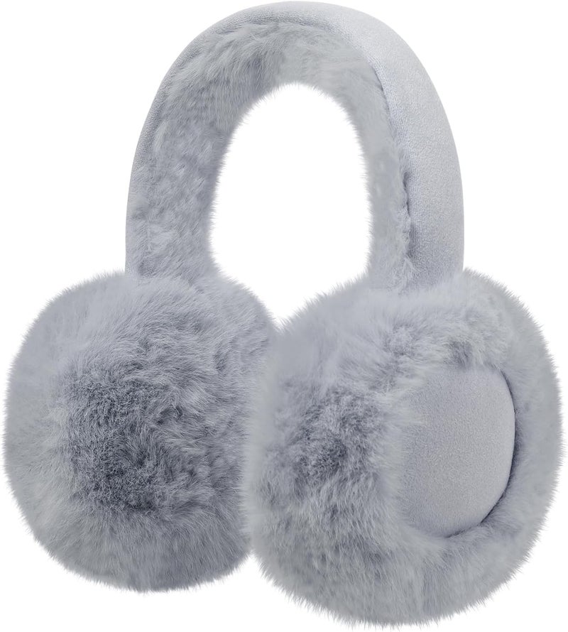 KDVOG Store Kids Winter Earmuffs Classic Foldable Warm Ear Muff Cute Furry Ear Warmers Cold Weather Plush Ear Covers for Boys Girls - Image 1